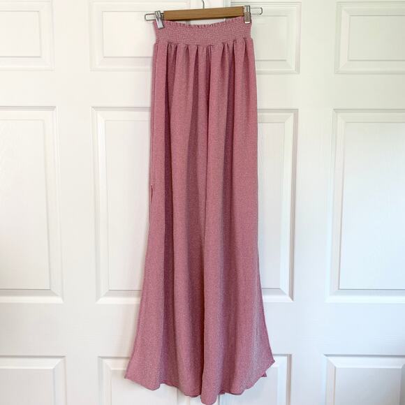 NWT Ramy Brook Athena Glitter Shimmer Knit Wide Leg Palazzo Pant Small - Picture 8 of 8